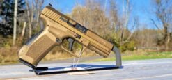 Buy Canik TP9DA 9mm Luger 4.07″ Barrel 18 Rounds Single/Double Action Trigger Polymer Frame Burnt Bronze