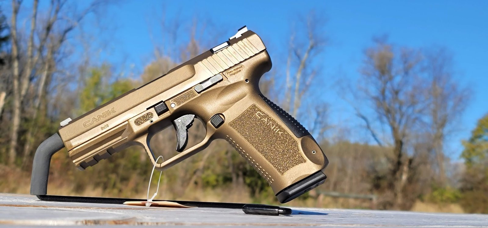 Buy Canik TP9DA 9mm Luger 4.07″ Barrel 18 Rounds Single/Double Action Trigger Polymer Frame Burnt Bronze